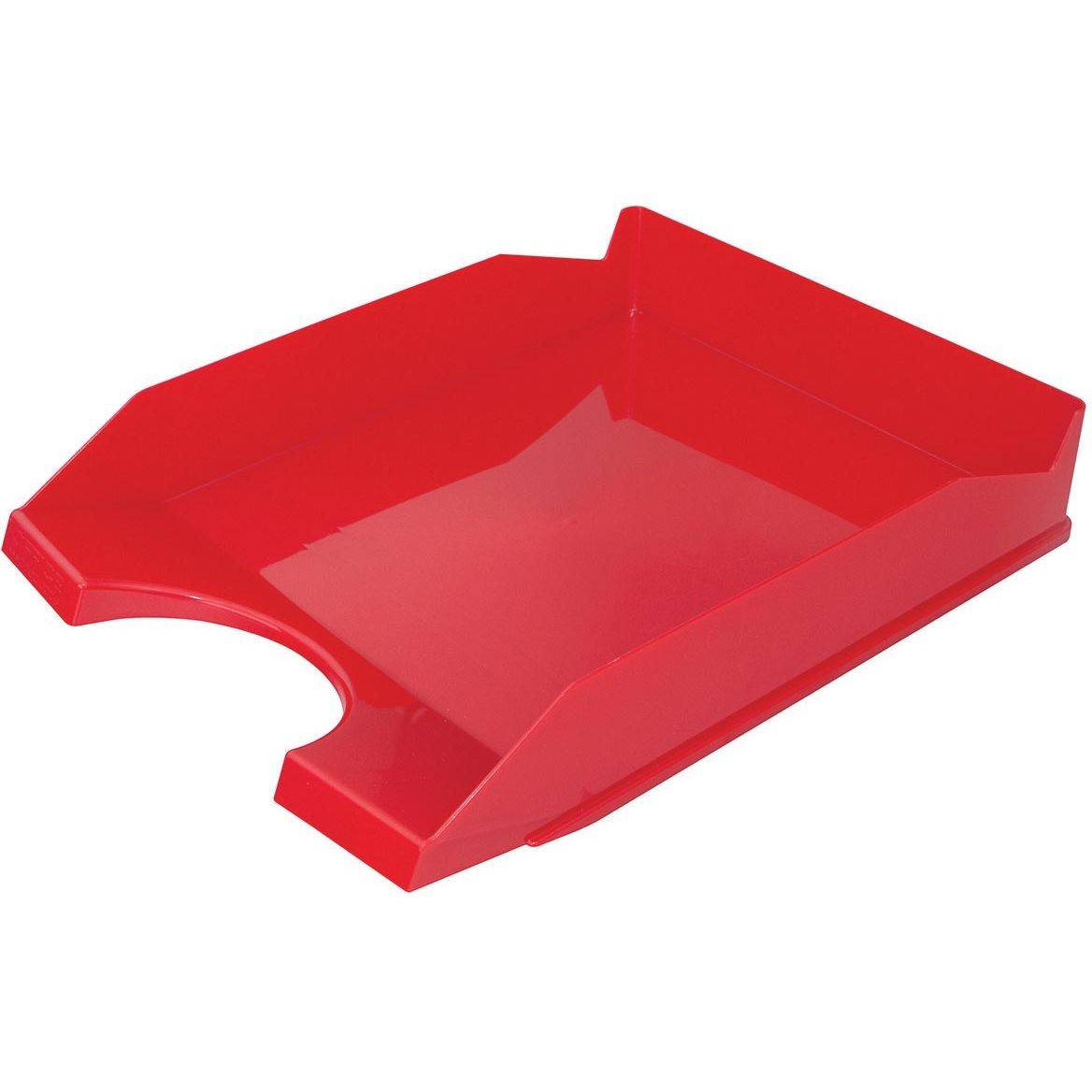 OFFICE products 5901503658505 OFFICE products - brievenbakje, A4, PP, rood-0