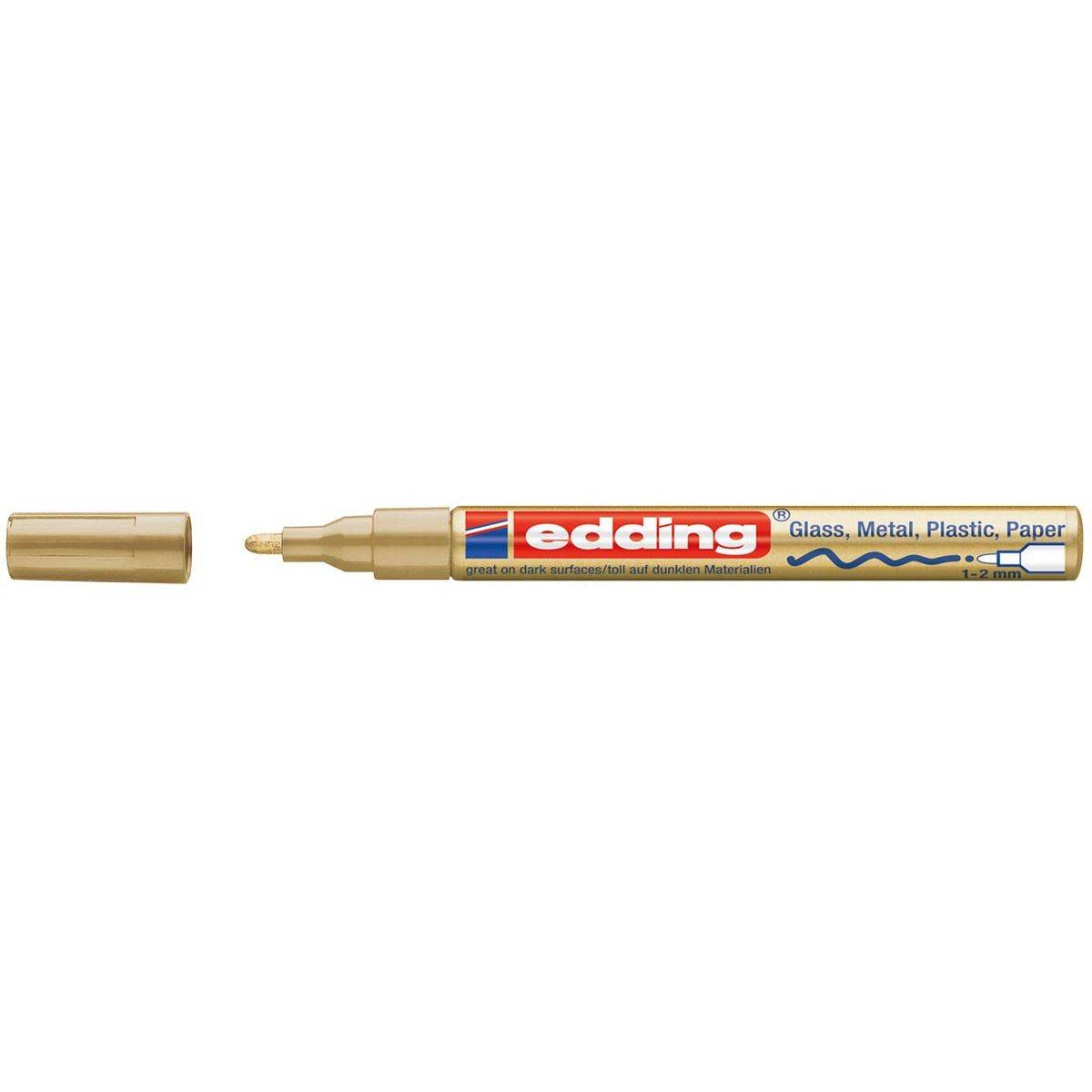 Edding 4004764953547 Edding - glanslakmarker e-751 CR goud-0