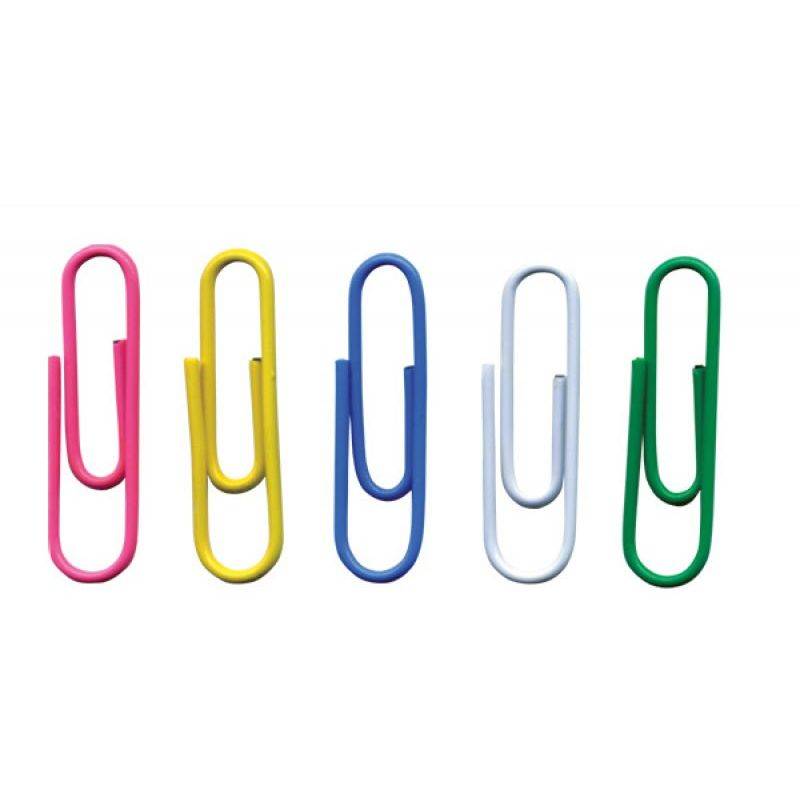 OFFICE products 5901503656532 OFFICE products - papierklemmen, 28 mm, geassorteerde kleuren, zak van 500 stuks-0