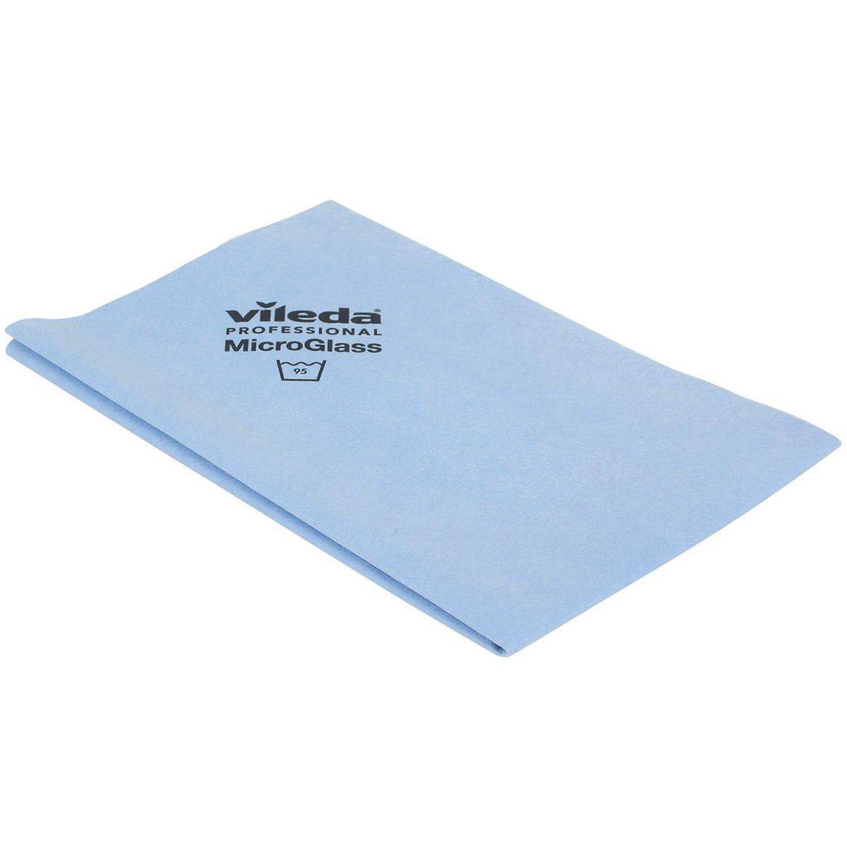 Vileda 4023103132924 Vileda - microvezeldoek MicroGlass, blauw, pak van 3 stuks-0