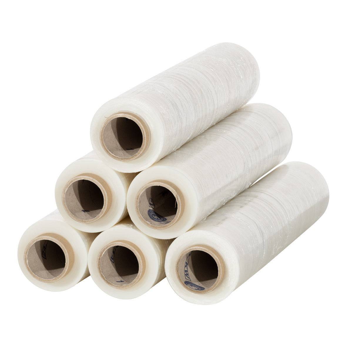 Handwikkelfolie 20 micron 50 cm x 300 meter transparant 1-zijdig klevend-0