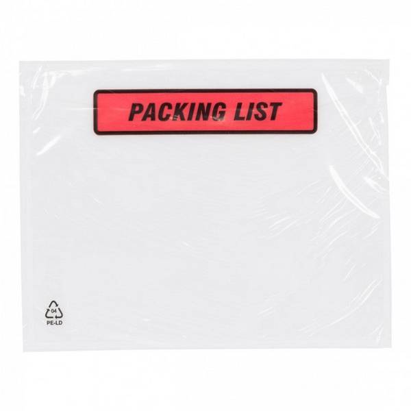 Paklijstenvelop 'packing list' 228 x 165 mm