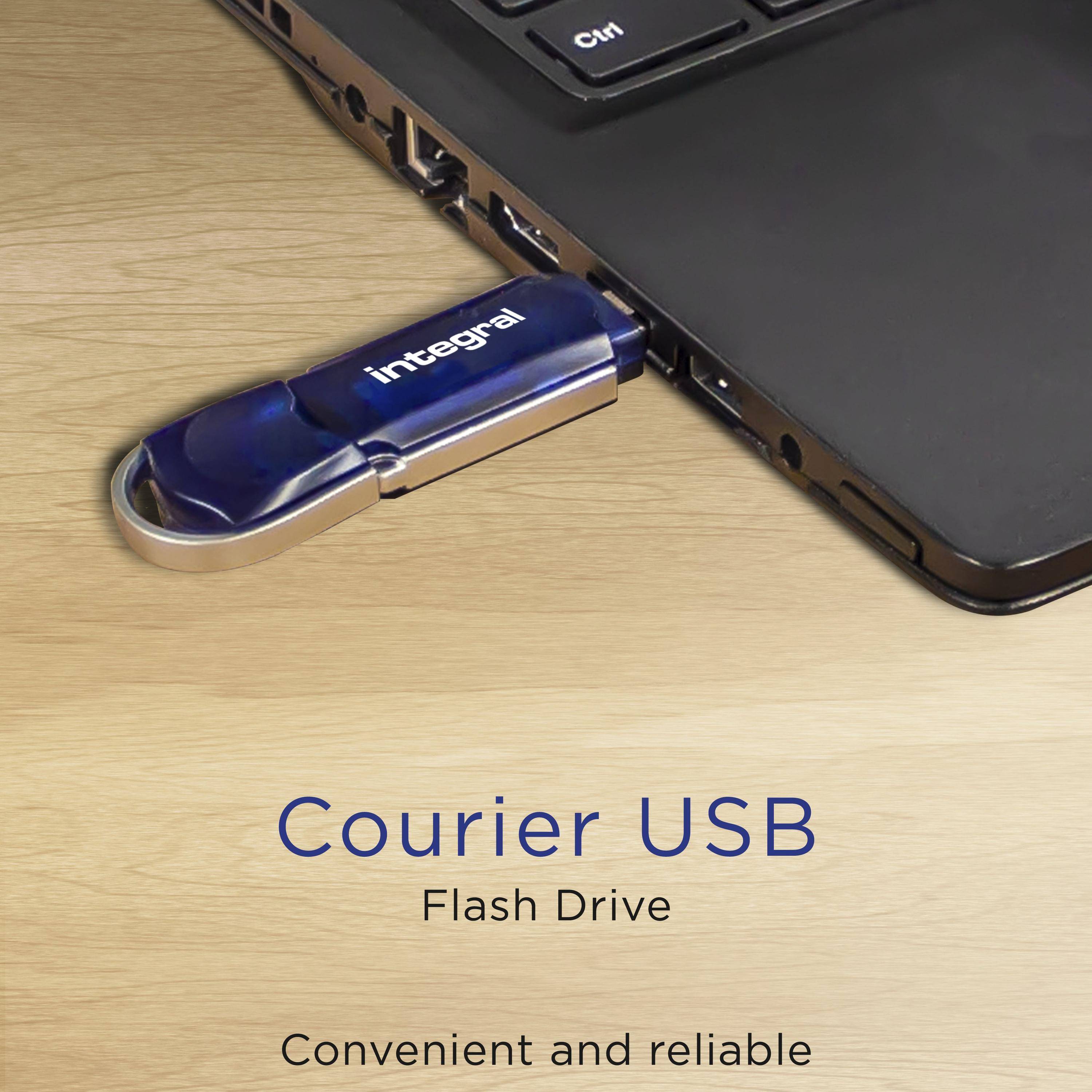 Integral Memory 5055288411654 Integral - INFD64OU USB flash drive 64 GB USB Type-A 2.0 Blauw, Zilver-0
