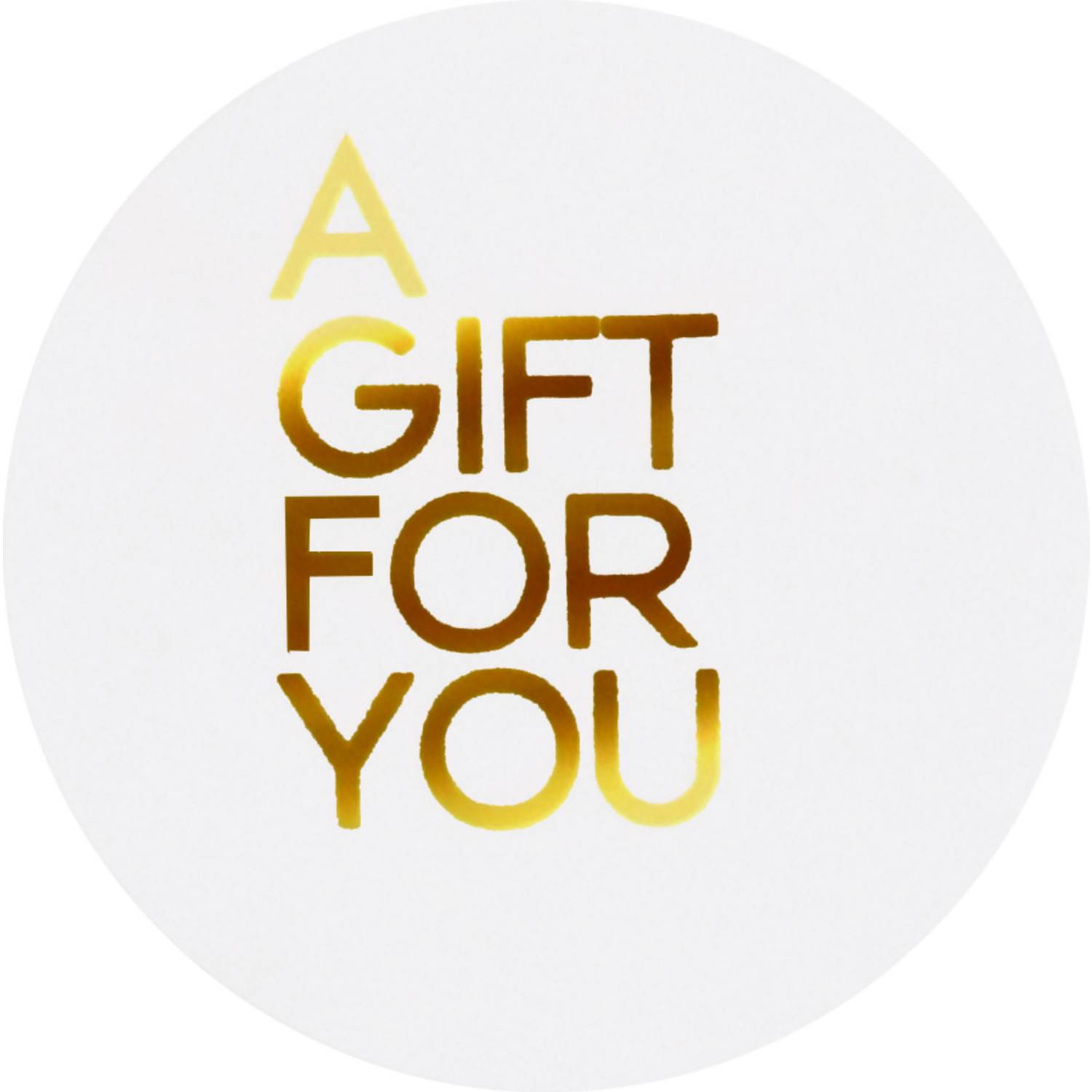 Etiket | papier | A gift for you | permanent | Ø40mm | wit | rol à 500 stuks-0