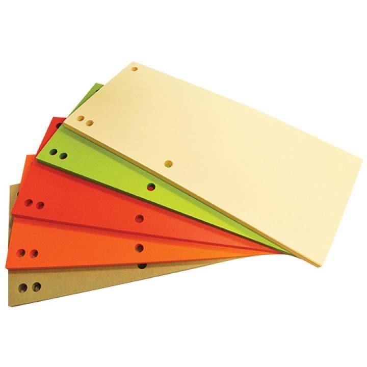 OFFICE products 5901503655467 OFFICE products - verdeelstroken, 235 x 105 mm, pak van 100 stuks, geassorteerde kleu-0
