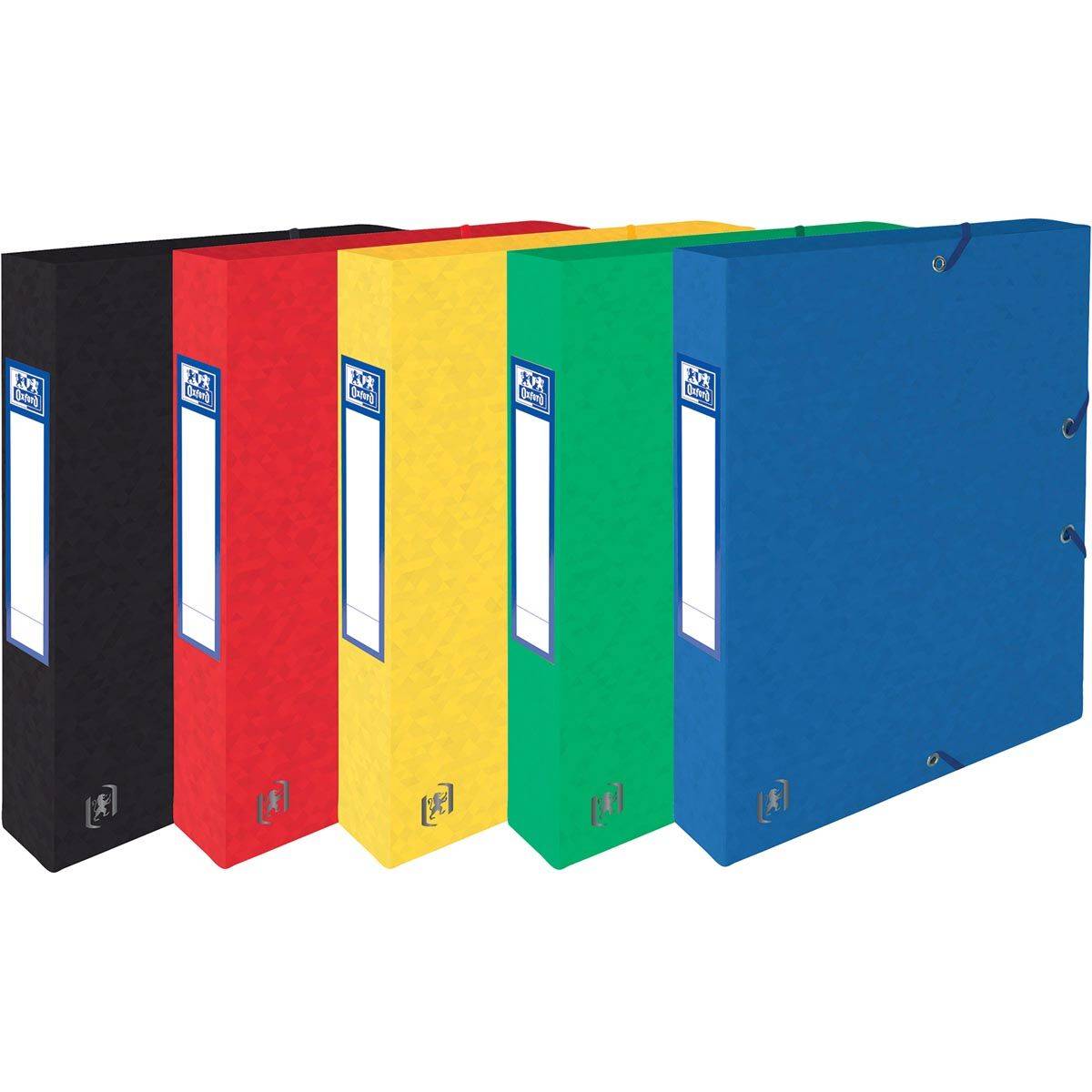 Oxford 3045050392214 Oxford - elastobox Top File+ rug van 4 cm, geassorteerde kleuren-0