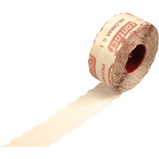 Contact Etiket | Prijsetiket | papier | afneembaar | 26x12mm | wit | 18 rol-0