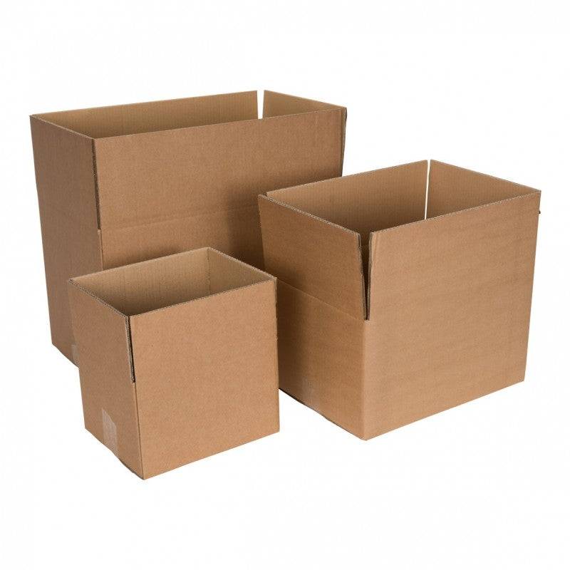 Kartonnen dozen enkelgolf 700 x 400 x 100-200 mm bruin | 25 stuks-0