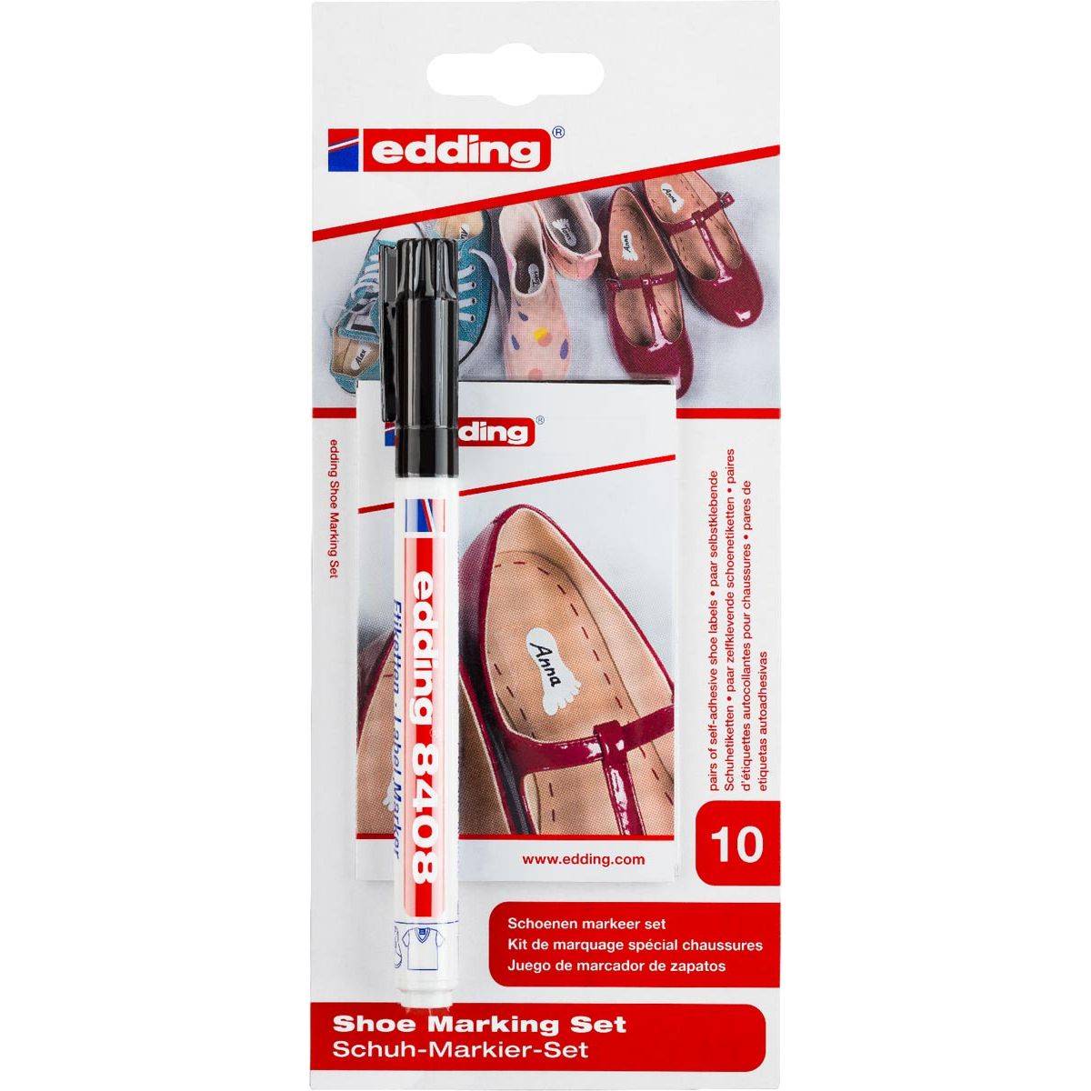 Edding 4057305008503 Edding - schoenmarker E-8408, op blister-0