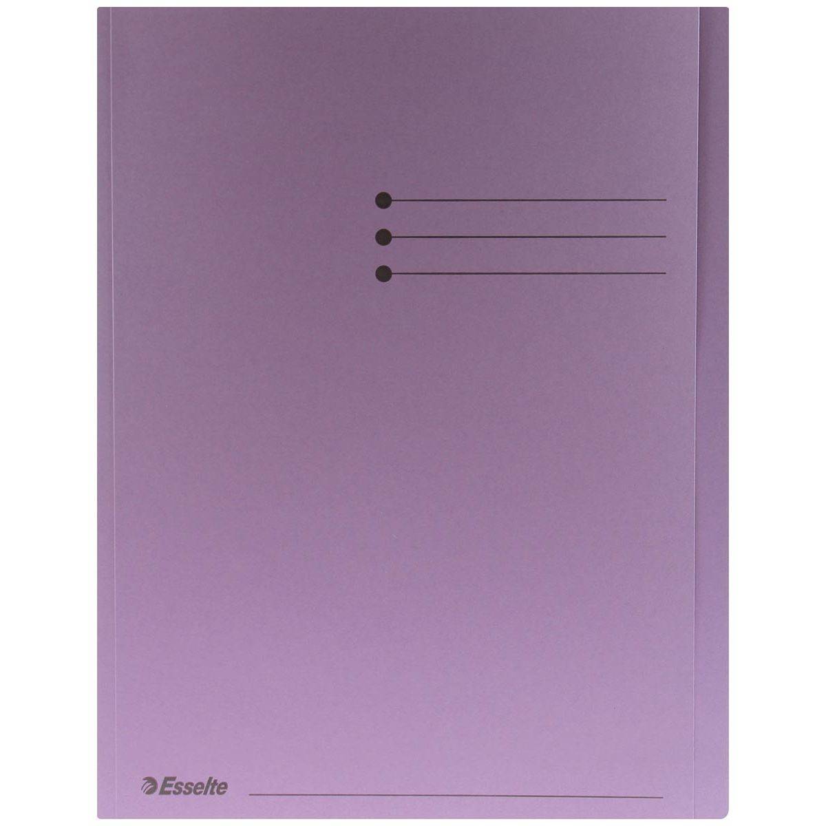 Esselte 5411313895750 Esselte - dossiermap lila, pak van 100 stuks-0