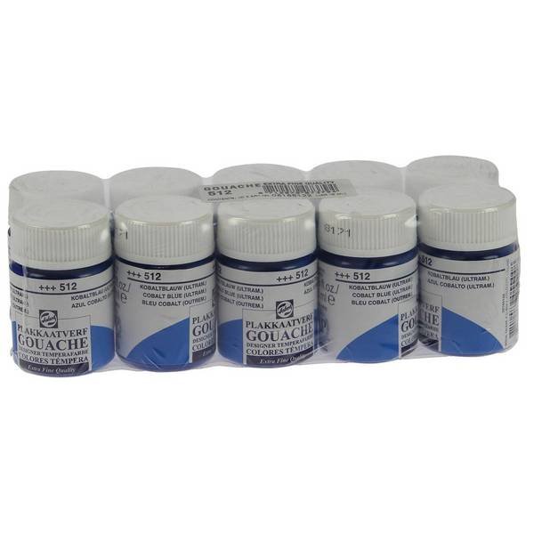 Royal Talens 8712079055448  Talens -  plakkaatverf Extra Fijn flacon van 16 ml, kobaltblauw (ultramarijn)