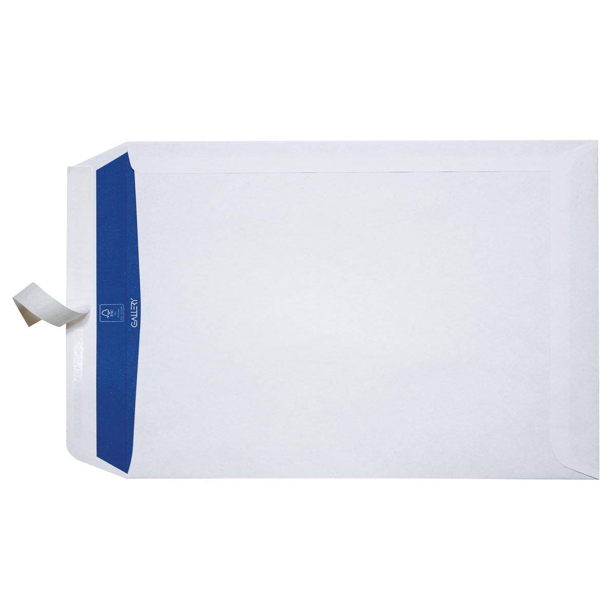 Gallery 5411401170424 Gallery - enveloppen ft 230 x 310 mm, stripsluiting, binnenzijde blauw, doos van 250 stuks-0
