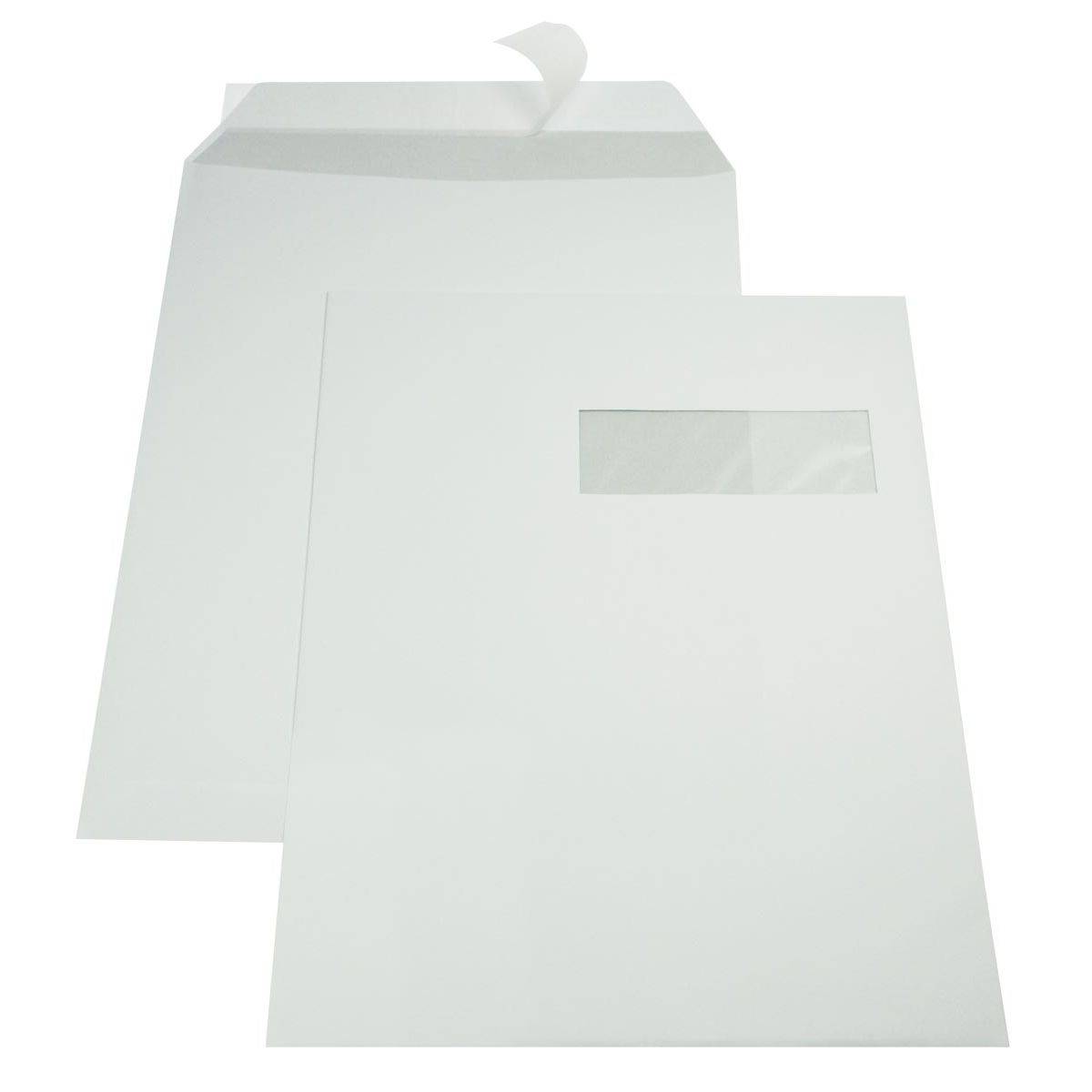Gallery 5411401170363 Gallery - enveloppen ft 229 x 324 mm, venster rechts, stripsluiting, binnenzijde grijs, doos-0