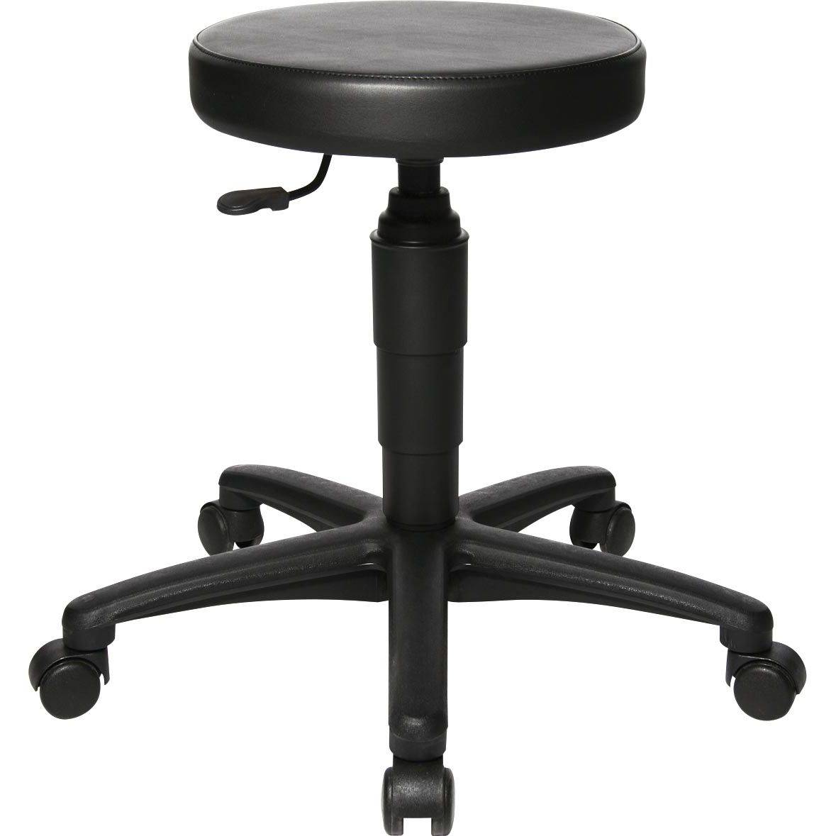 Topstar 4014296129969 Topstar - Top kruk Tec 70, zonder voetring, met wieltjes, zwart-0