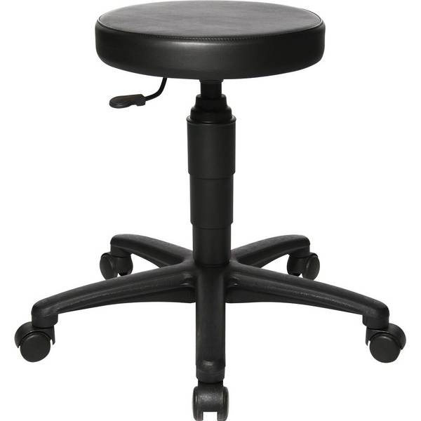 Topstar 4014296129969  Topstar -  Top kruk Tec 70, zonder voetring, met wieltjes, zwart