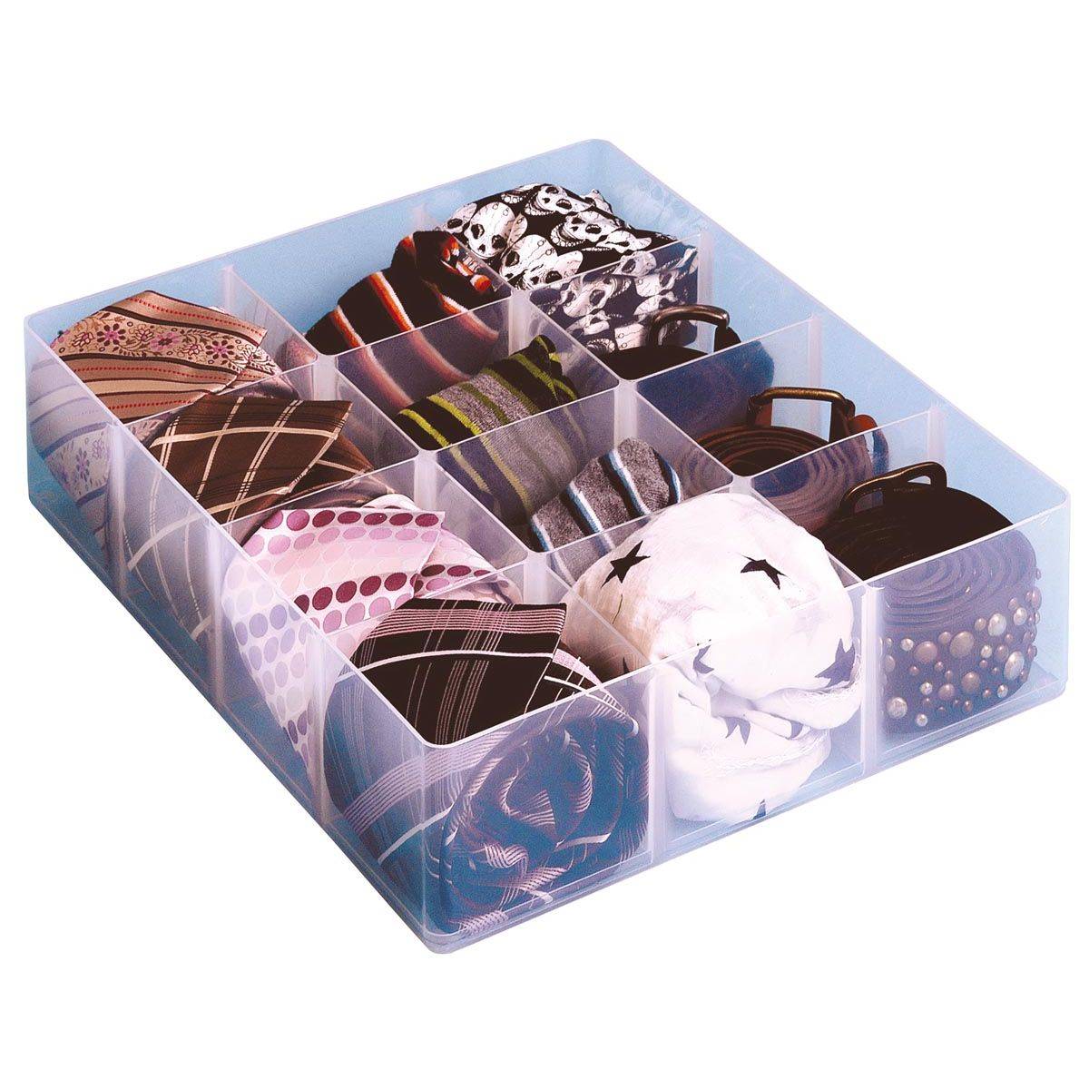 Really Useful Box, office divider met 12 vakjes, transparant-0