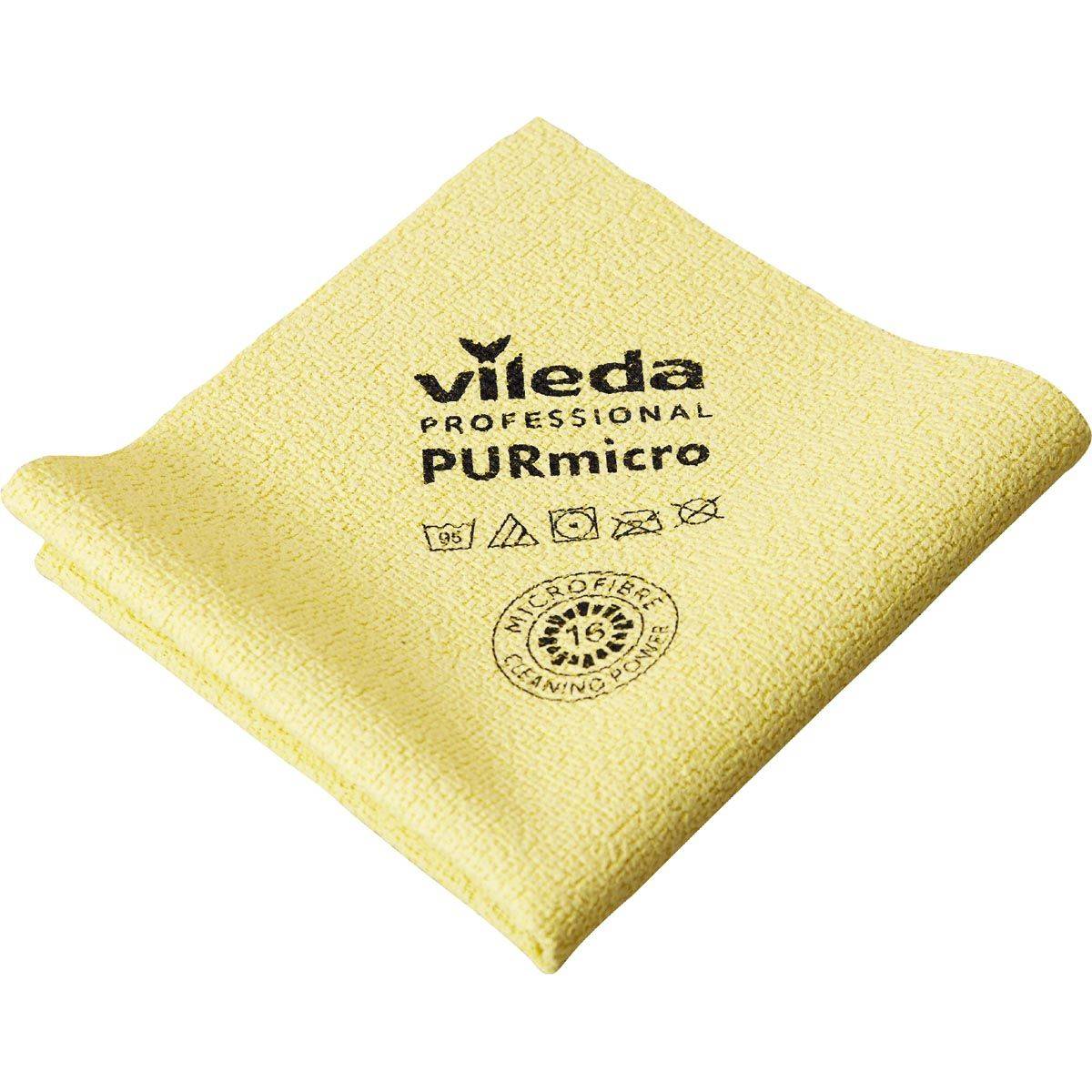 Vileda 4023103243811 Vileda - microvezeldoek Purmicro Active, pak van 5 stuks, geel-0