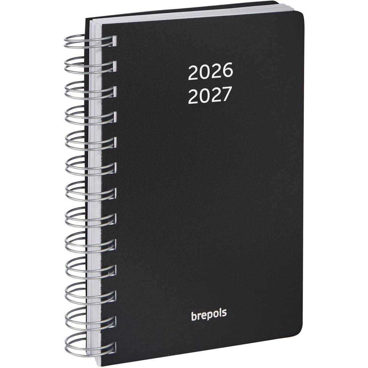 Brepols 5412303374651 Brepols - schoolagenda Wire-O, zwart, 2026-2027-0