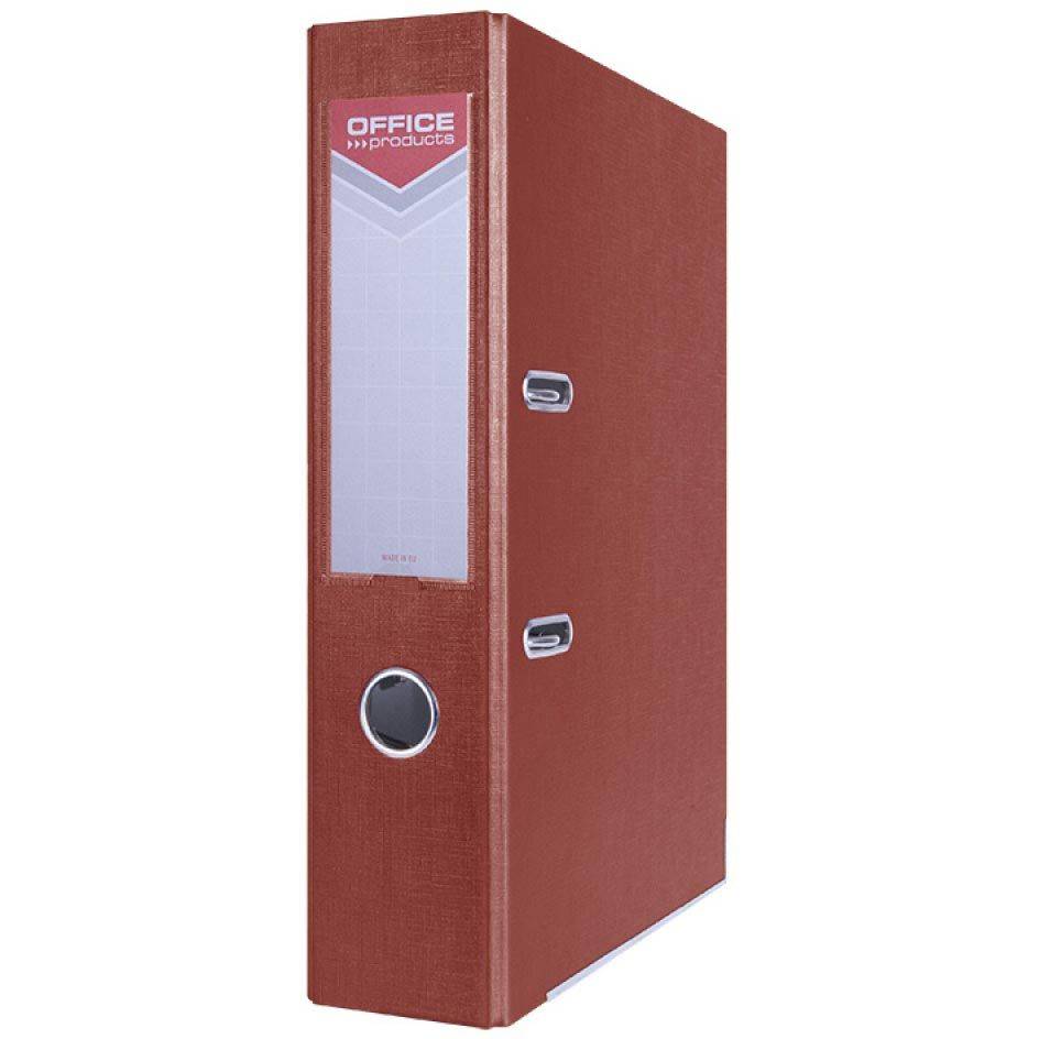OFFICE products 5901503650936 OFFICE products - ordner, voor A4, uit karton, rug van 7,5 cm, bordeau-0