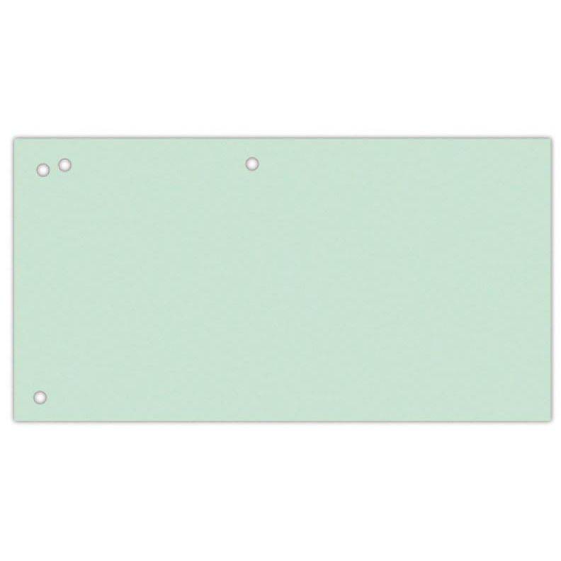 OFFICE products 5901503693131 OFFICE products - verdeelstroken, 240 x 105 mm, pak van 100 stuks, groen-0