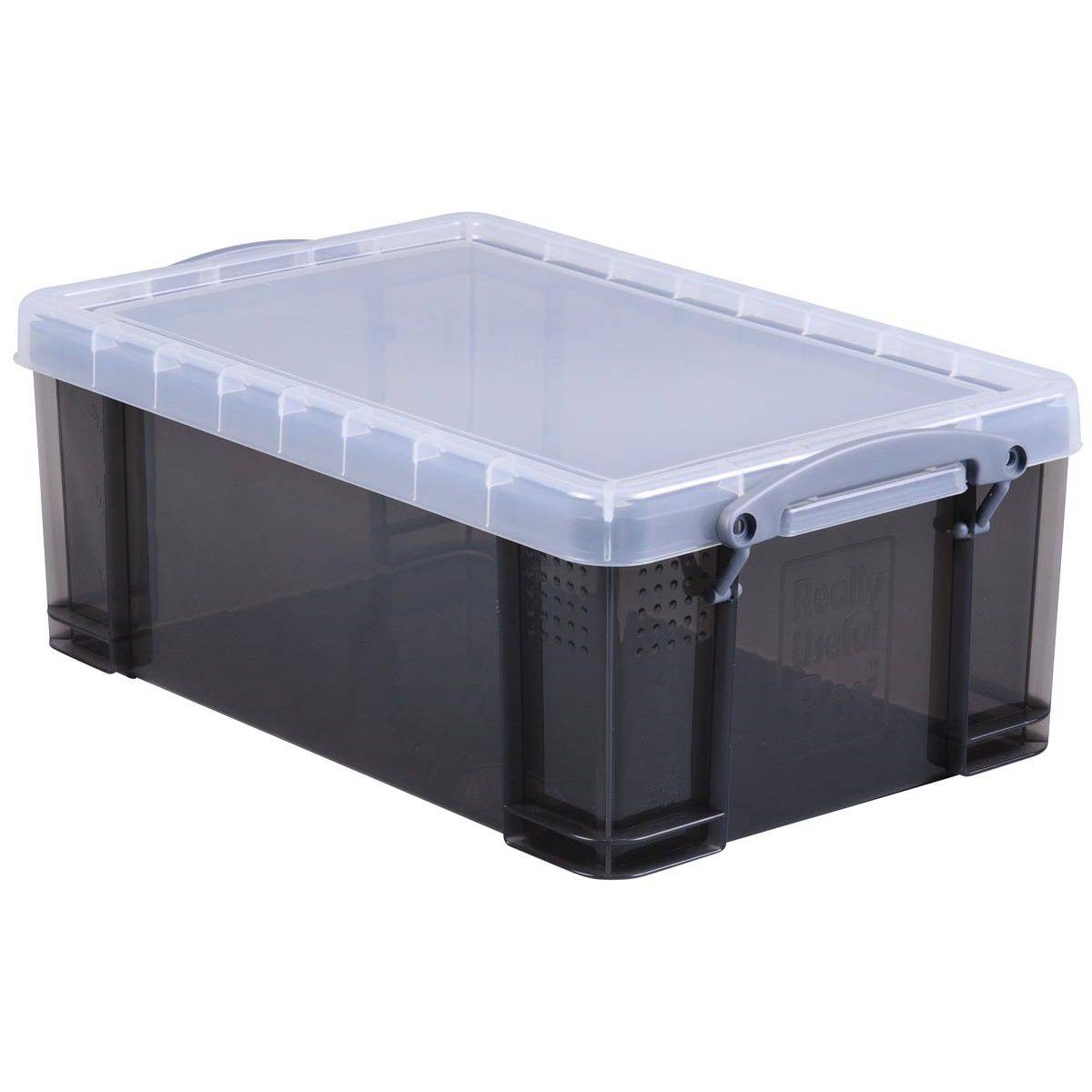 Really Useful Box 5060231637081 Really Useful Box - Box opbergdoos 9 liter, transparant gerookt-0
