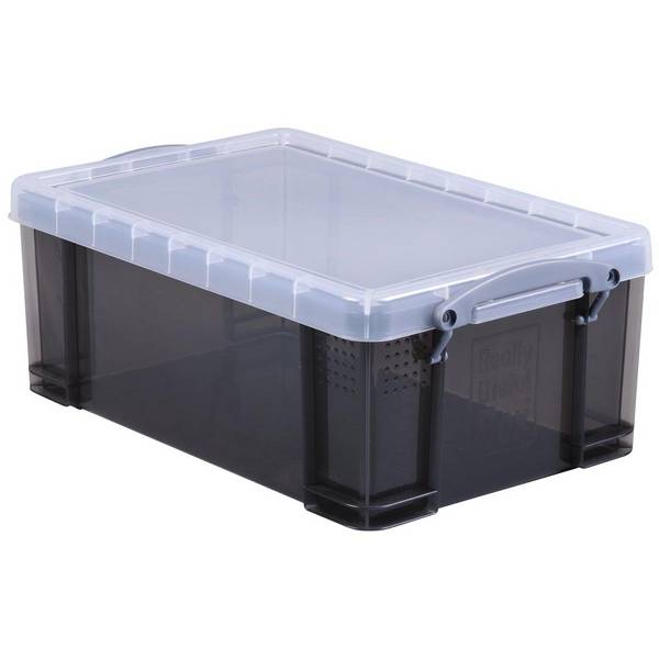 Really Useful Box 5060231637081  Really Useful Box -  Box opbergdoos 9 liter, transparant gerookt