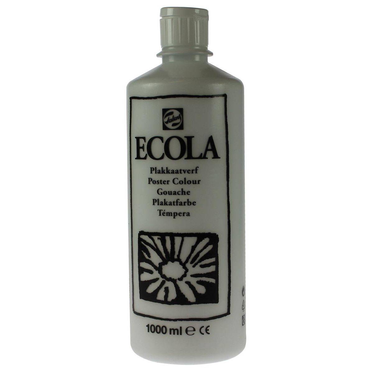 Royal Talens 8712079011611 Talens - Ecola plakkaatverf flacon van 1000 ml, wit-0