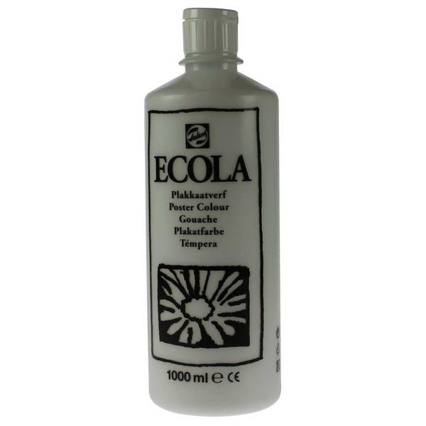 Royal Talens 8712079011611  Talens -  Ecola plakkaatverf flacon van 1000 ml, wit