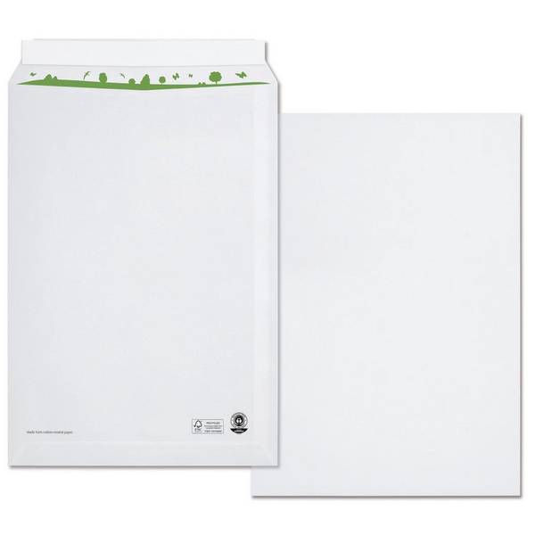 BE ECO 4040134154909  BeECO -  Bong akte-enveloppen , ft 229 x 324 mm (C4), zonder venster, doos van 250 stuks