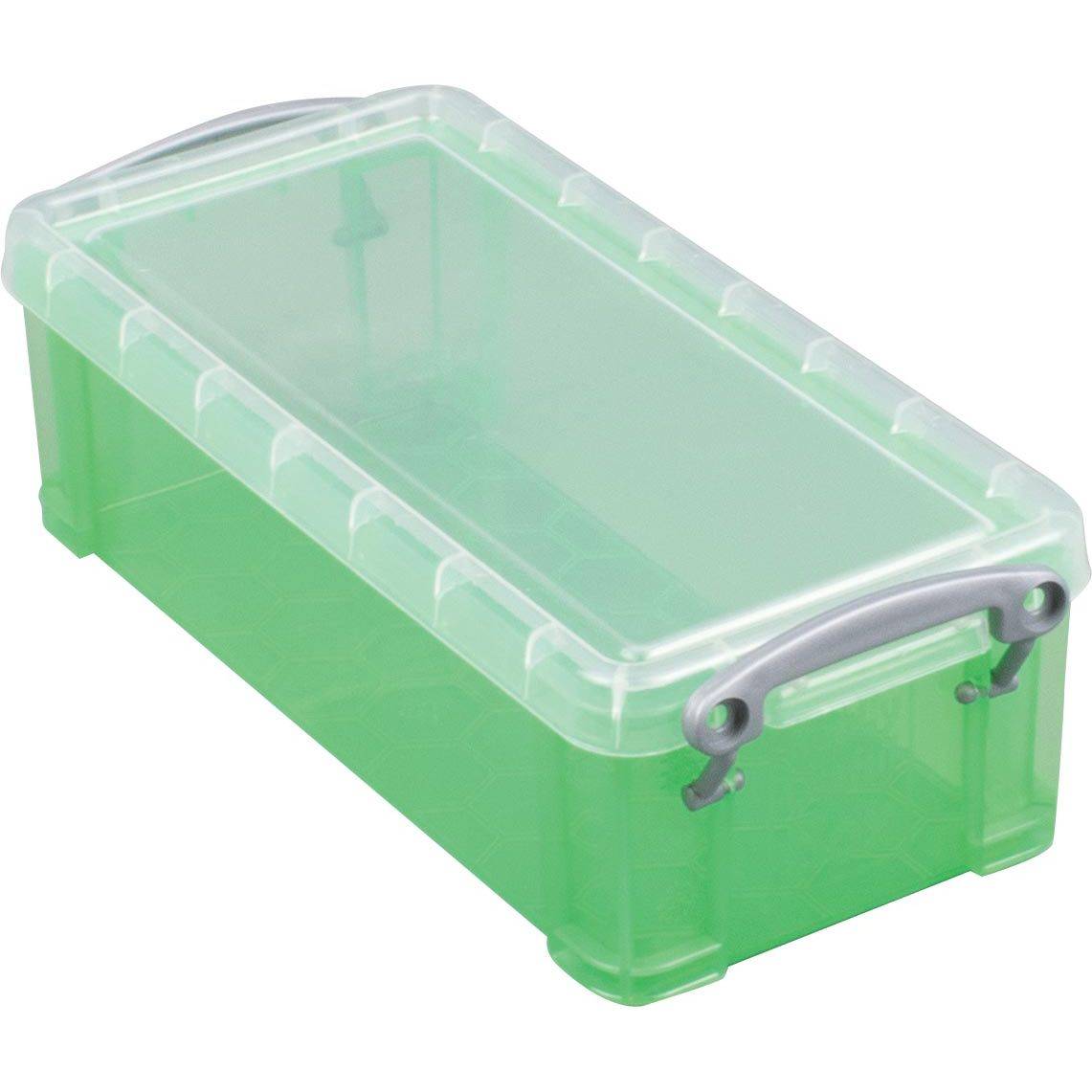Really Useful Box 5060024801682 Really Useful Box - Box opbergdoos 9 liter, transparant groen-0