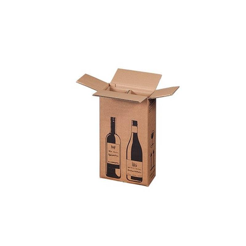 Flesverzenddoos voor 2 flessen 204 x 108 x 368 mm | 10 stuks-0