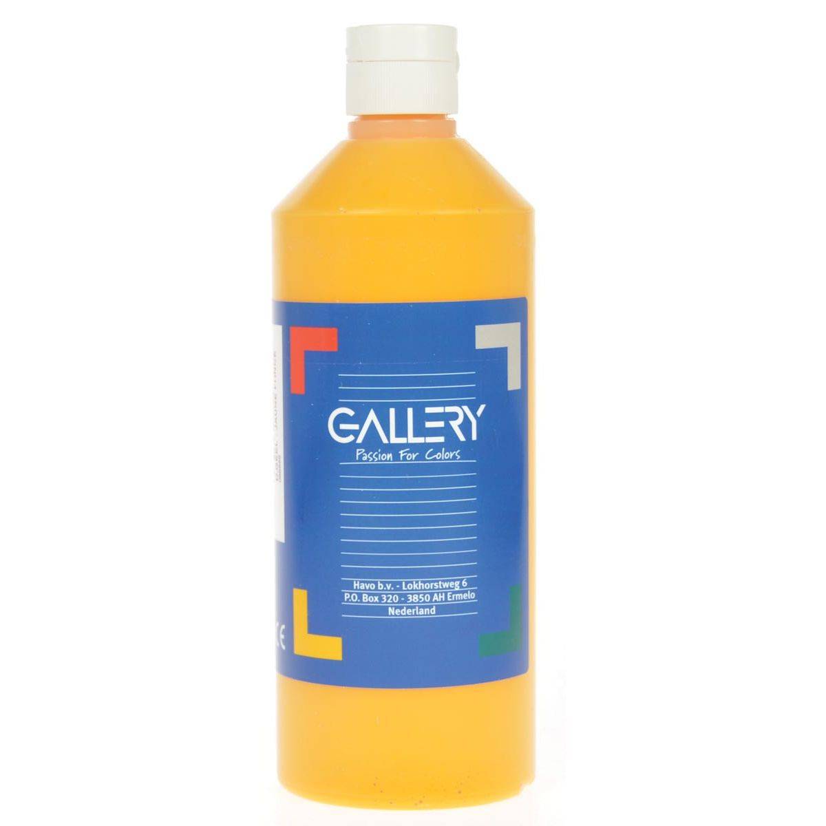 Gallery 5411401006471 Gallery - plakkaatverf, flacon van 500 ml, donkergeel-0
