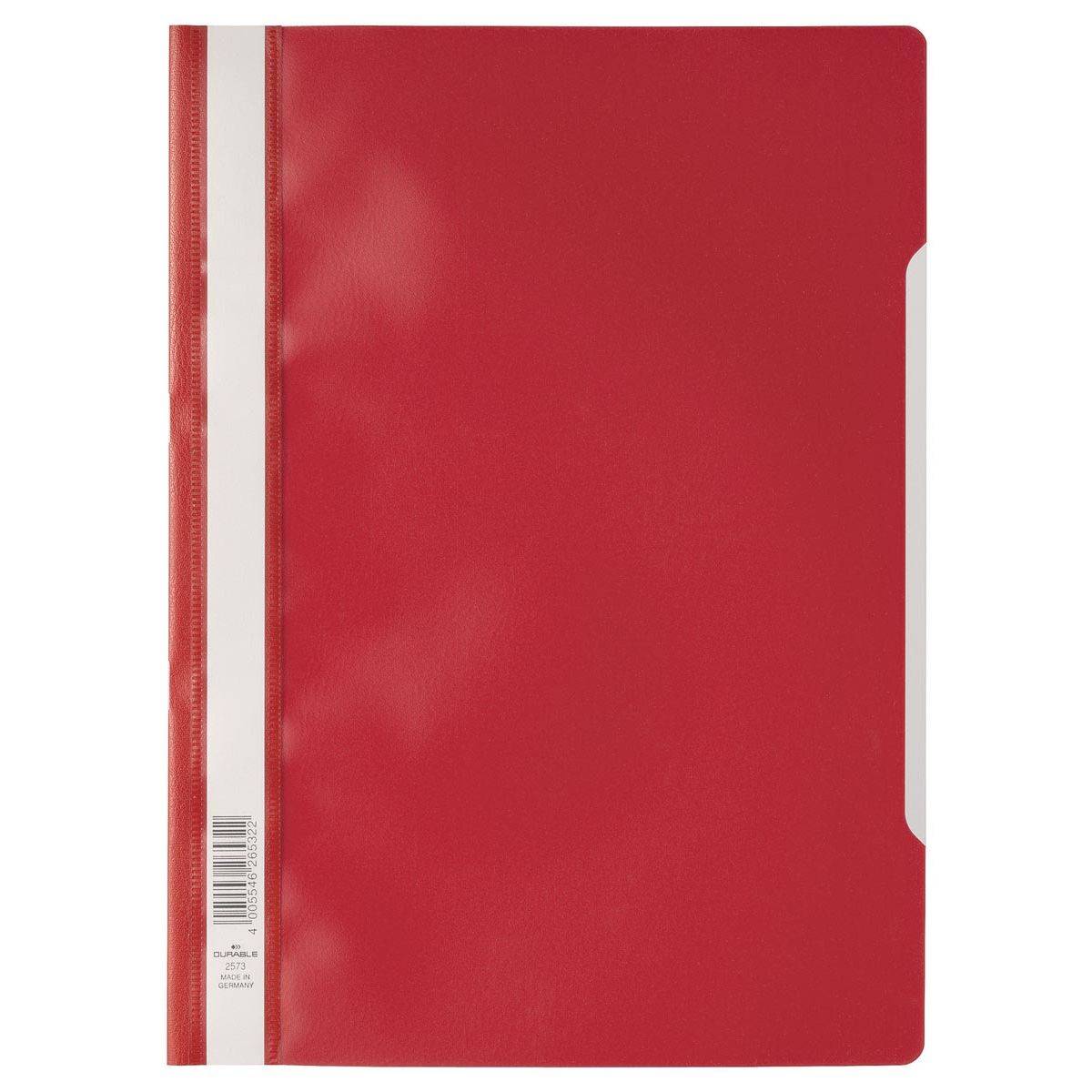 Durable 4005546985244 Durable - snelhechtmap ft A4 rood-0