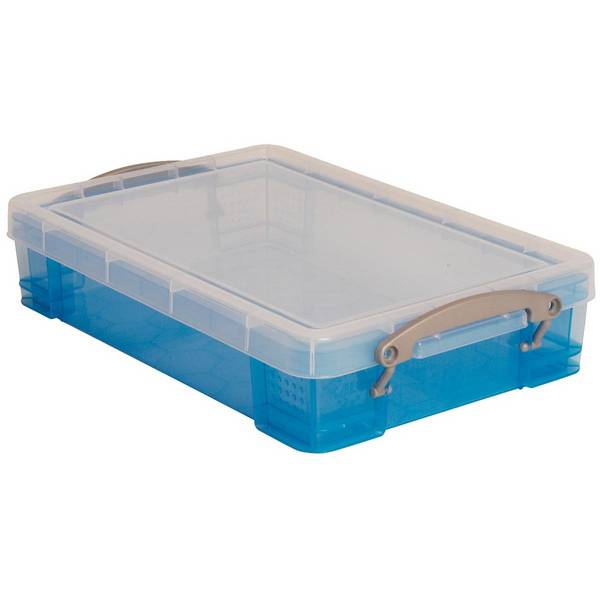 Really Useful Box 5060024800968  Really Useful Box -  Box opbergdoos 4 liter, transparant blauw
