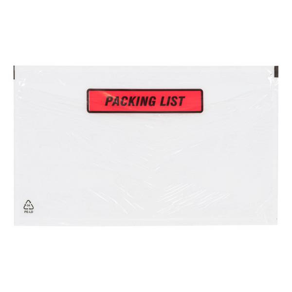 Paklijstenvelop 'packing list' 220 x 115 mm