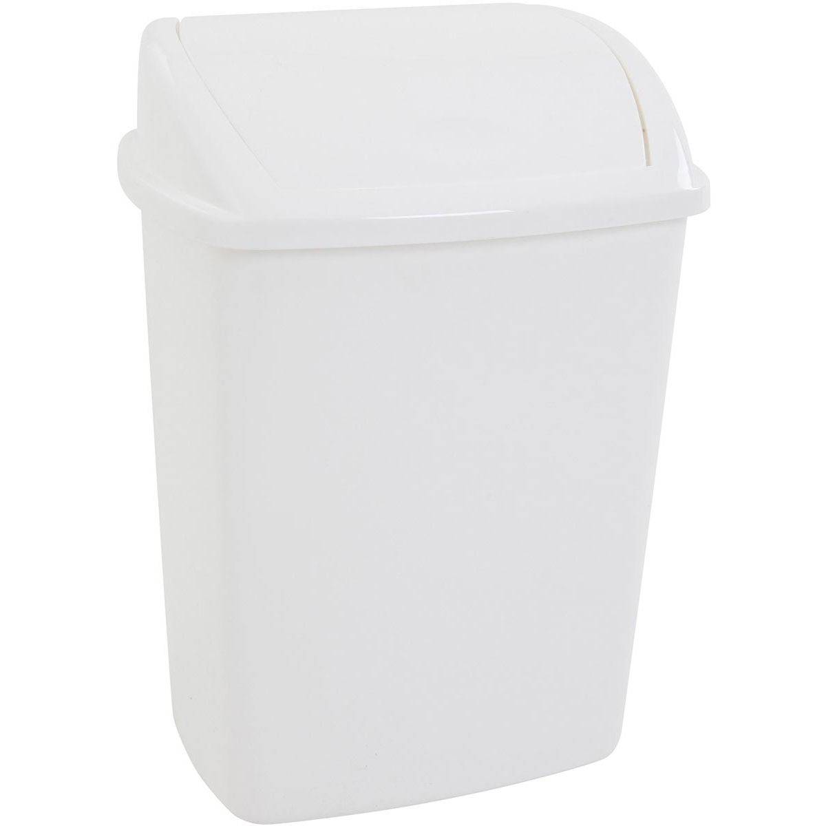 Vepa Bins 8690462008427 Vepa Bins - Vuilbak met swing deksel, 26 l, wit-0