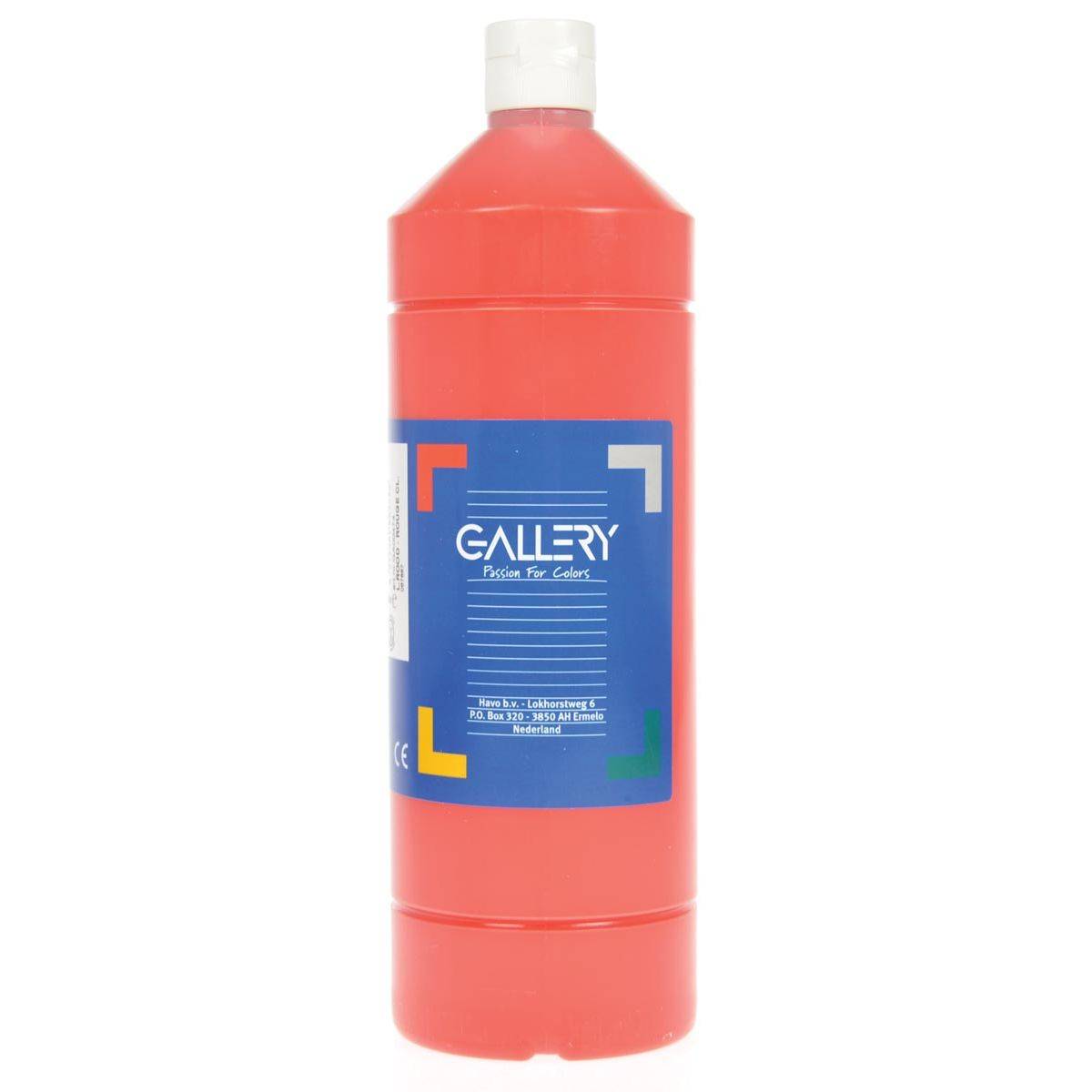 Gallery 5411401004743 Gallery - plakkaatverf, flacon van 1 l, lichtrood-0
