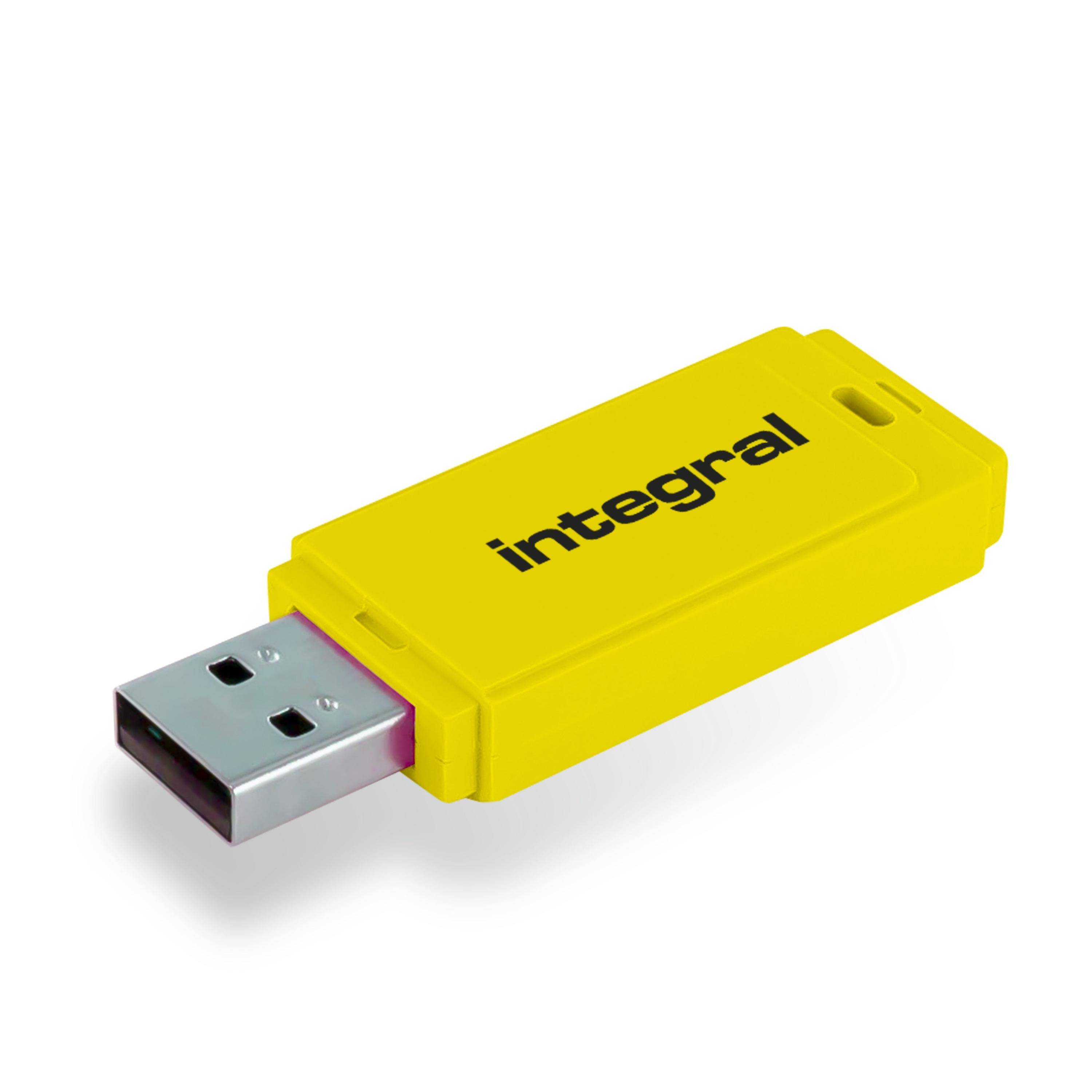 Integral Memory 5055288409934 Integral - INFD32GBNEONYL USB flash drive 32 GB USB Type-A 2.0 Geel-0