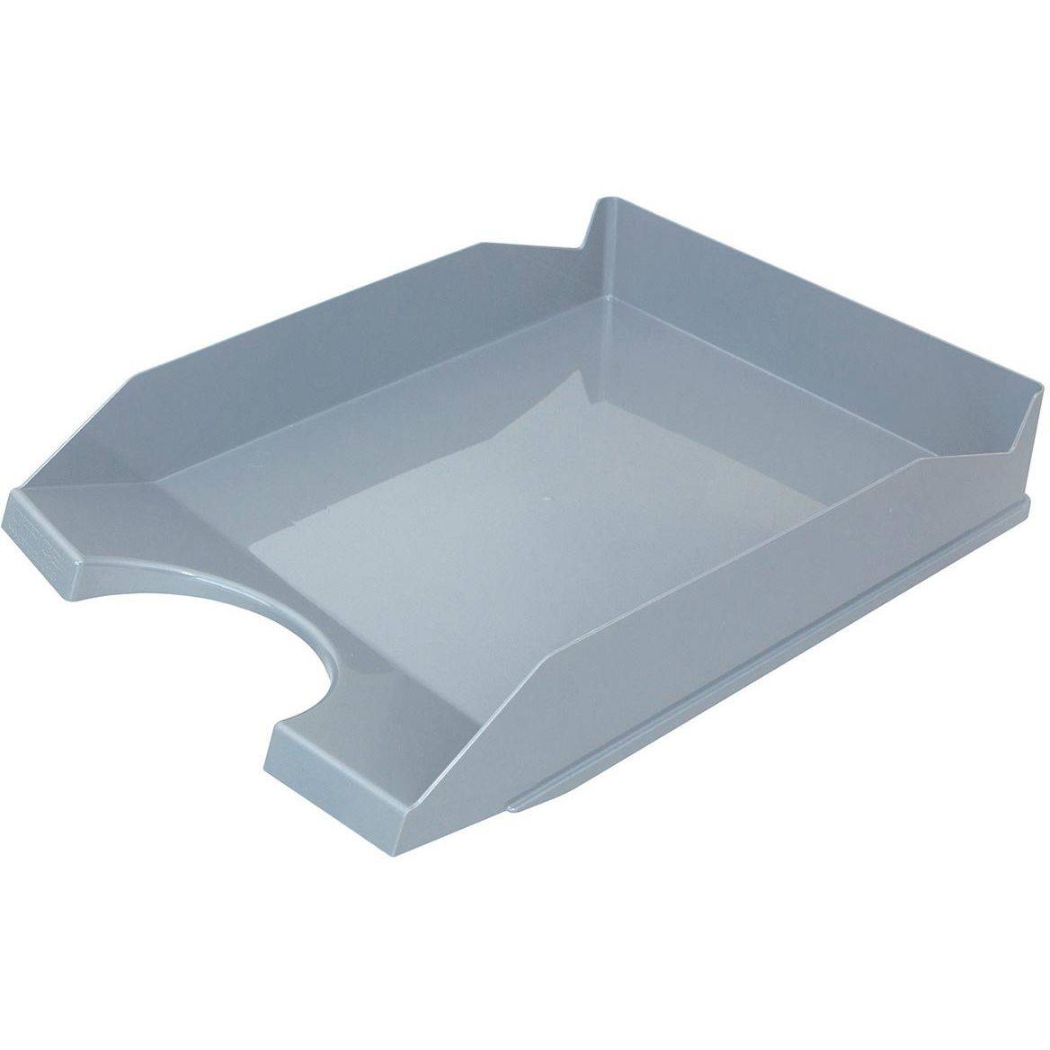OFFICE products 5901503658659 OFFICE products - brievenbakje, A4, PP, grijs-0