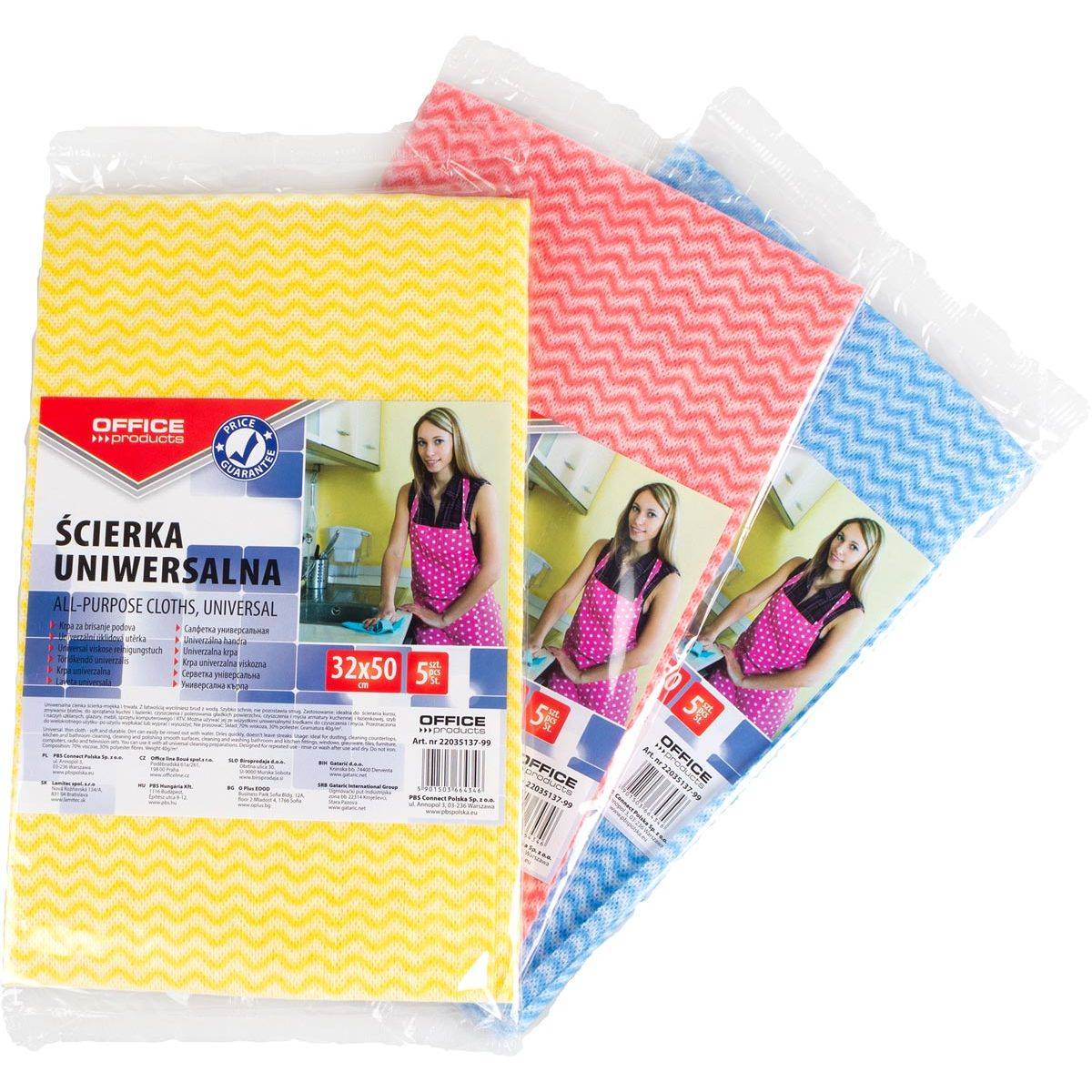 OFFICE products 5901503664438 OFFICE products - universele poetsdoek, 30 x 30 cm,-0