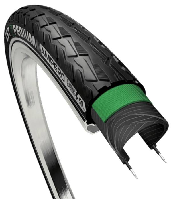 Buitenband CST Xpedium Ampero C1880 28 x 1.40"/ 37-622 voor e-bikes  - zwart met reflectie
