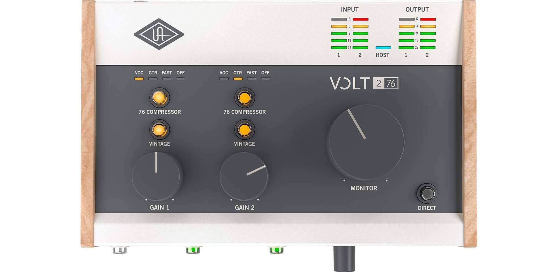 UNIVERSAL AUDIO USB Audio Interface met 24-bit/192kHz, 2 Ingangen/Uitgangen, MIDI Ondersteuning - UA VOLT 276-0