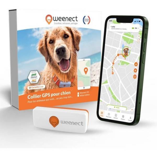Weenect XS GPS Tracker voor Honden - Witte Editie 2023