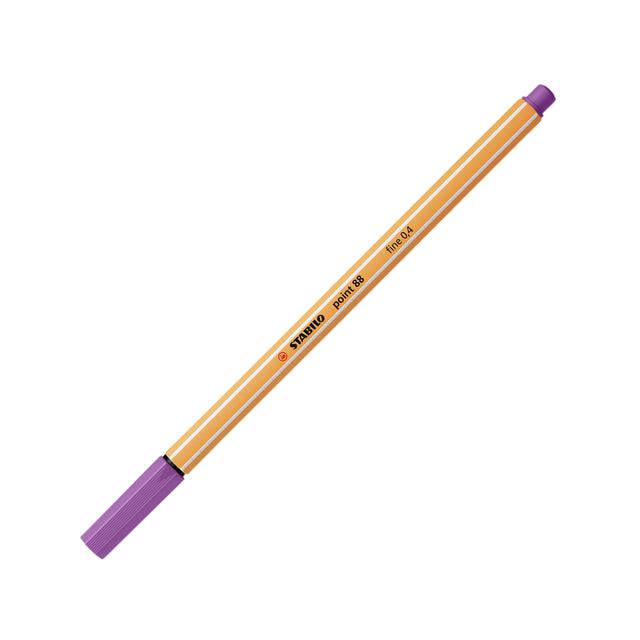 Stabilo 4006381574549 Stabilo - point 88, premium fineliner 0.4 mm, pruimen paars, per stuk-0