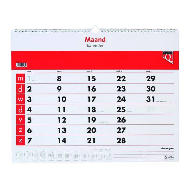 Maandkalender 2024 quantore | 1 stuk-0