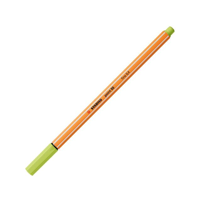 Stabilo 4006381579452 Stabilo - point 88, premium fineliner 0.4 mm, vleugje limoen, per stuk-0