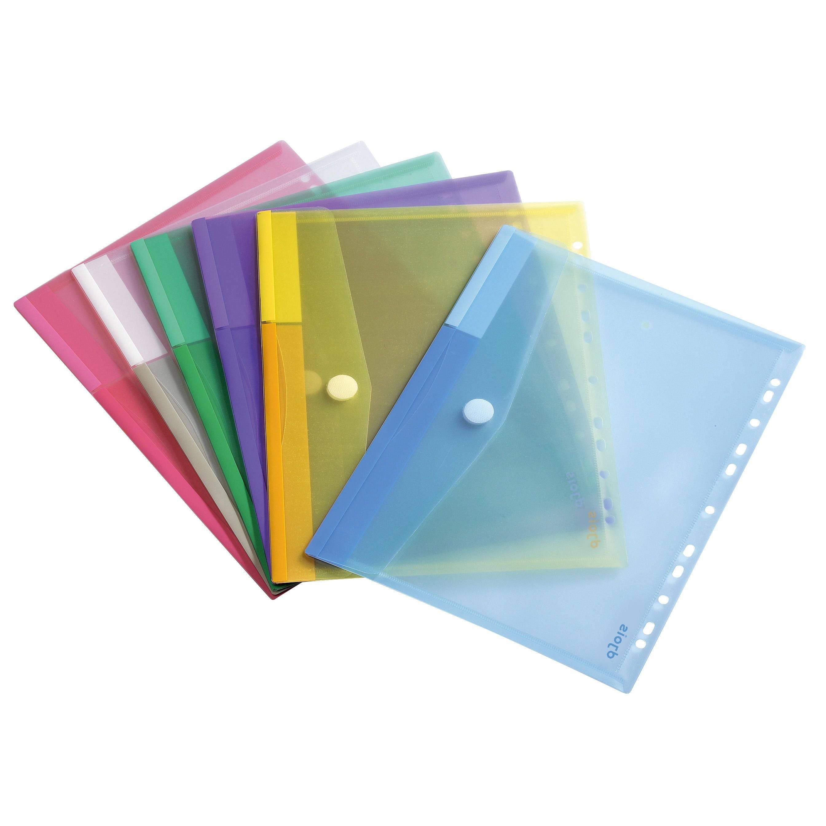 Enveloptas Djois Color Collection A4 horizontaal geperforeerd assorti-0