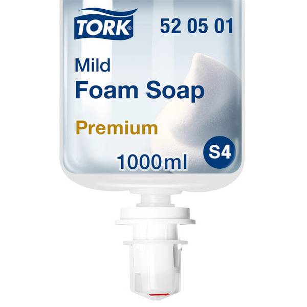 Handzeep tork s4 foam mild 1ltr 520501 | Omdoos a 6 fles x 1 stuk