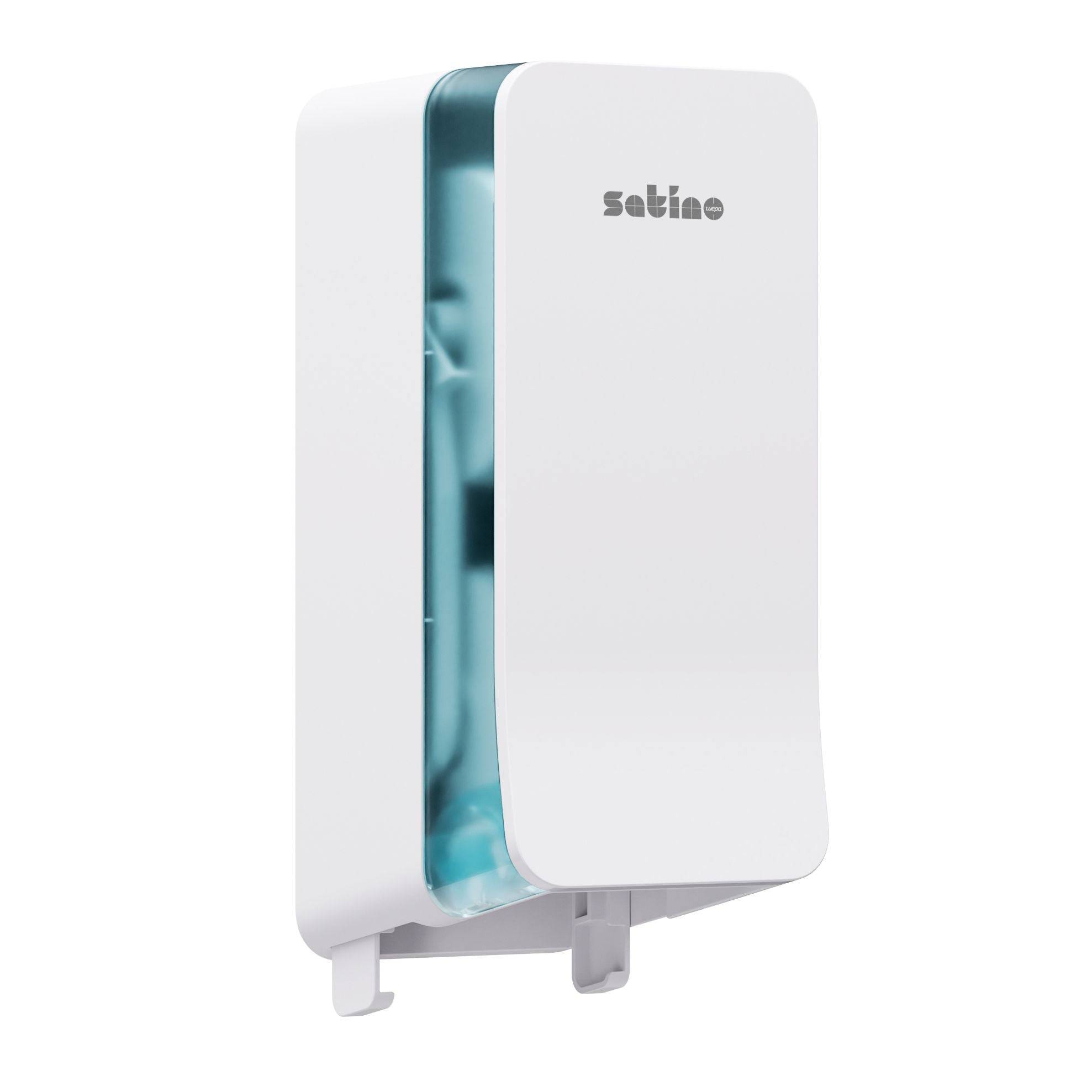 Toiletpapierdispenser Satino JT3 Hyginity systeemrol duo wit 333422-0