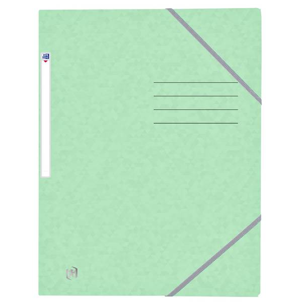 Oxford 3045050410956  Oxford -  Elastomap  top file+ a4 pastel groen | 10 stuks
